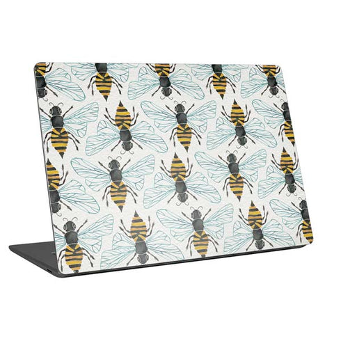 Cat Coq Honey Bee Universal Laptop 12in (9.8 x 6.8in) Skin